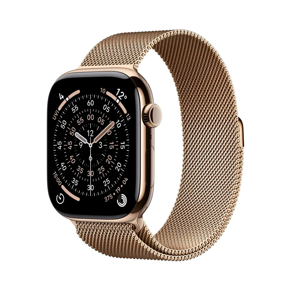 Apple Watch 11+ Cellular 42 mm titan, milánský řemínek M/L chytré hodinky