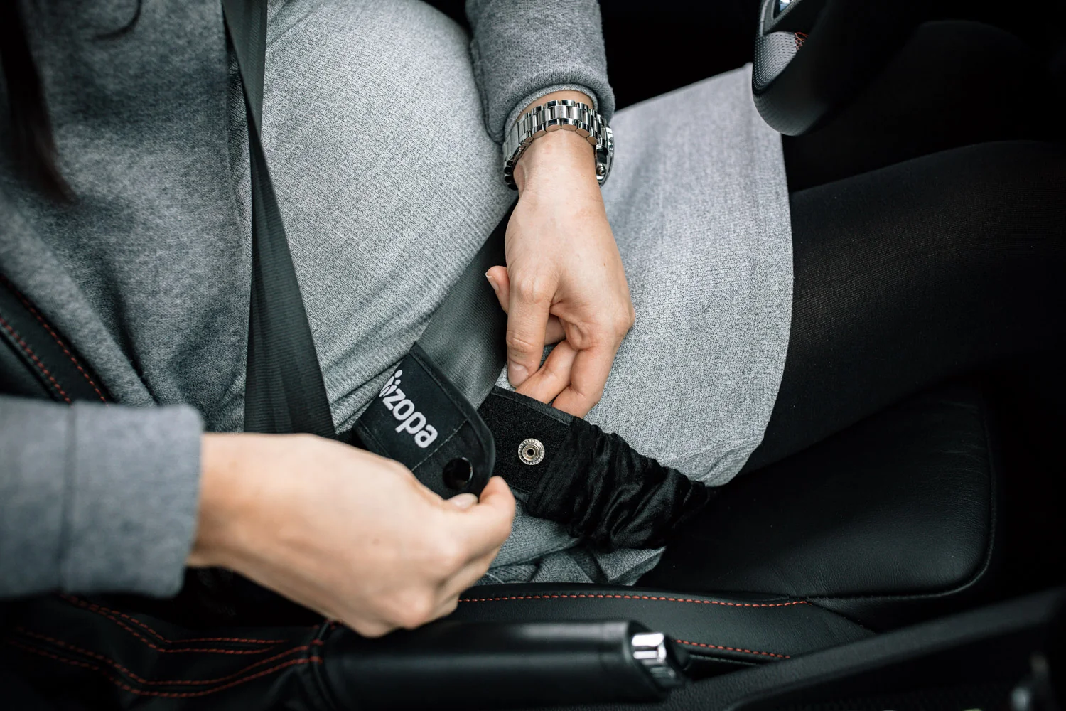 Zopa Těhotenský pás do auta Mummy belt, Black