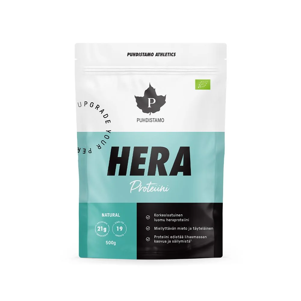 Puhdistamo HERA Protein (Whey Protein) BIO natural 500 g