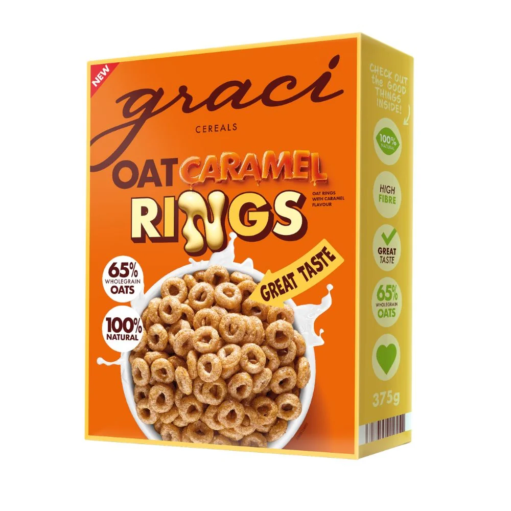Graci Cereální kroužky s karamelovou příchutí 375 g