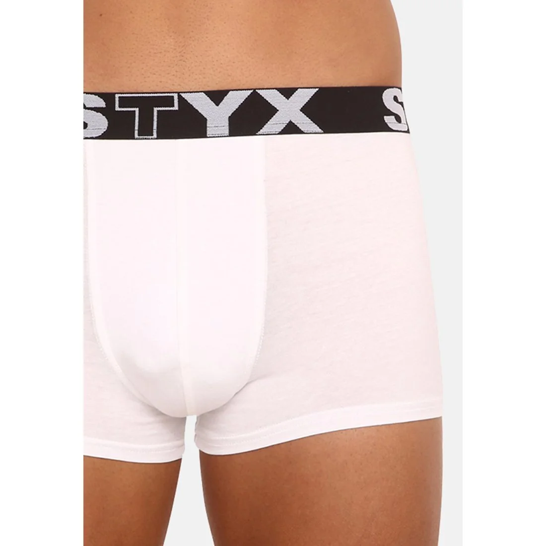 Styx Pánské boxerky sportovní guma nadrozměr bílé (R1061) 4XL