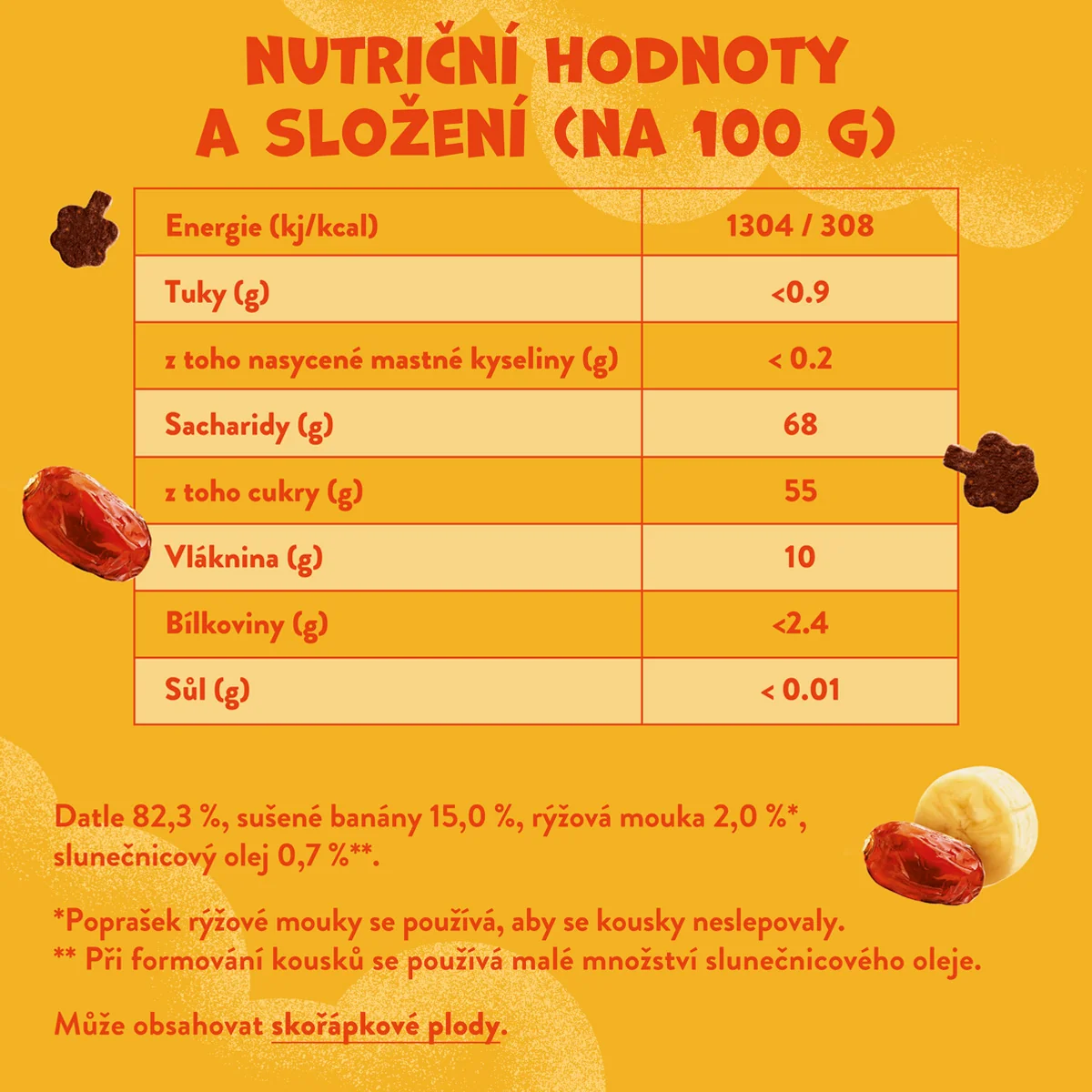 Goodies Fruit Datlovo-banánové kousky 20 g