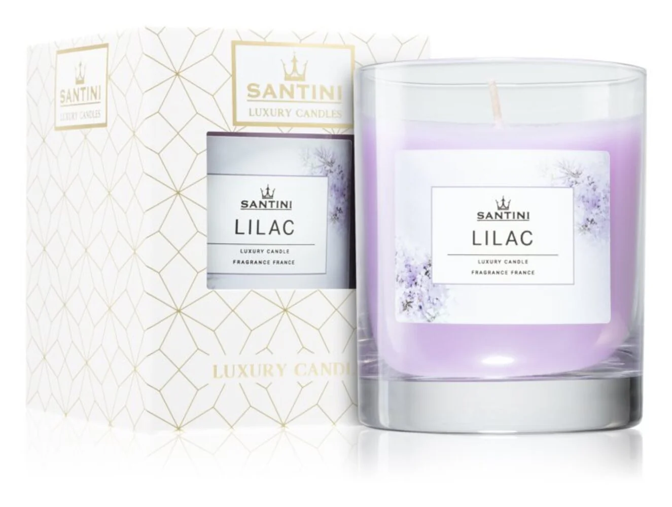 Santini Luxusní svíčka - Lilac