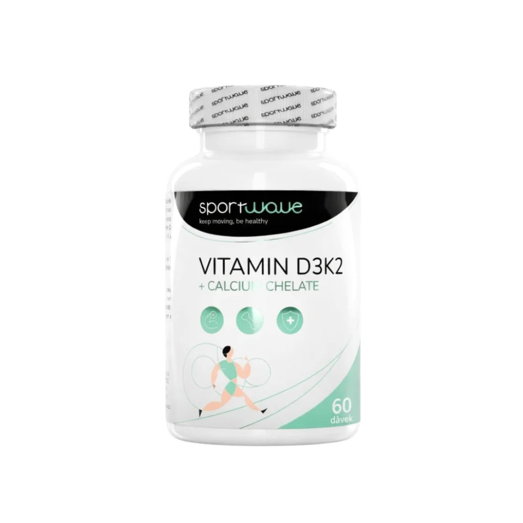 Sport Wave Vitamín D3K2+ calcium chelate - 60 kapslí