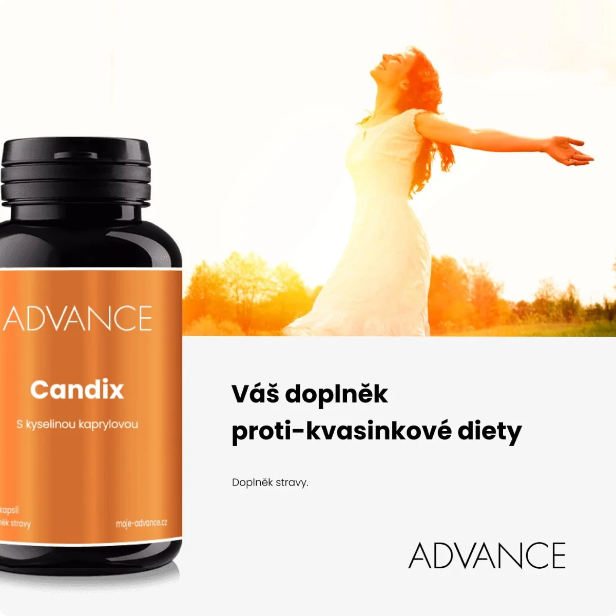 ADVANCE Candix s kyselinou kaprylovou 60 kapslí