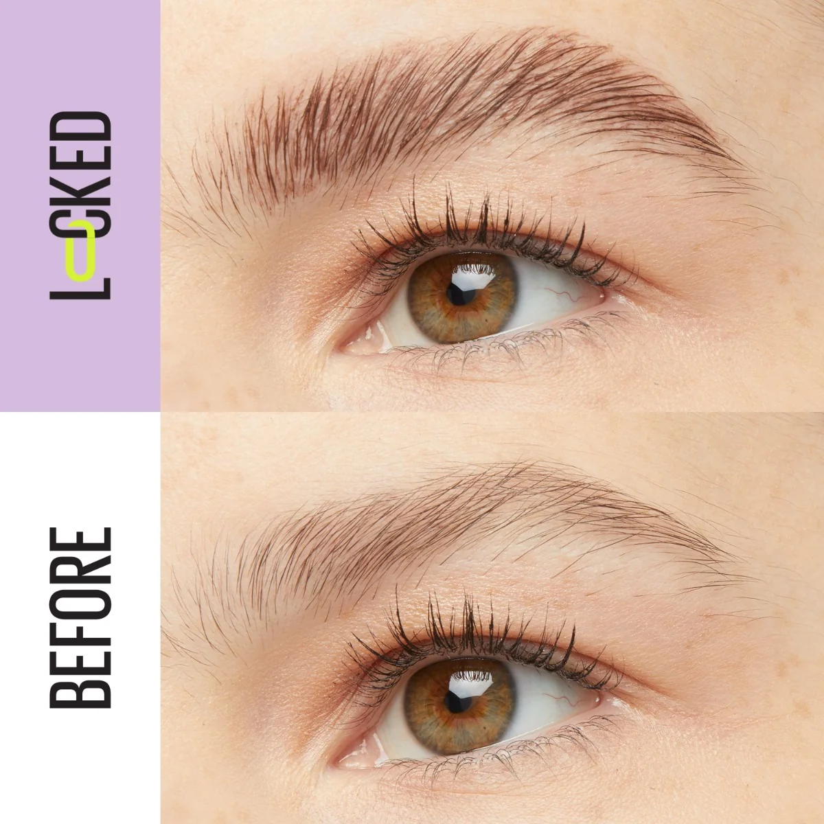 Maybelline Super Lock Brow Glue Med Brown gel na obočí 8 g
