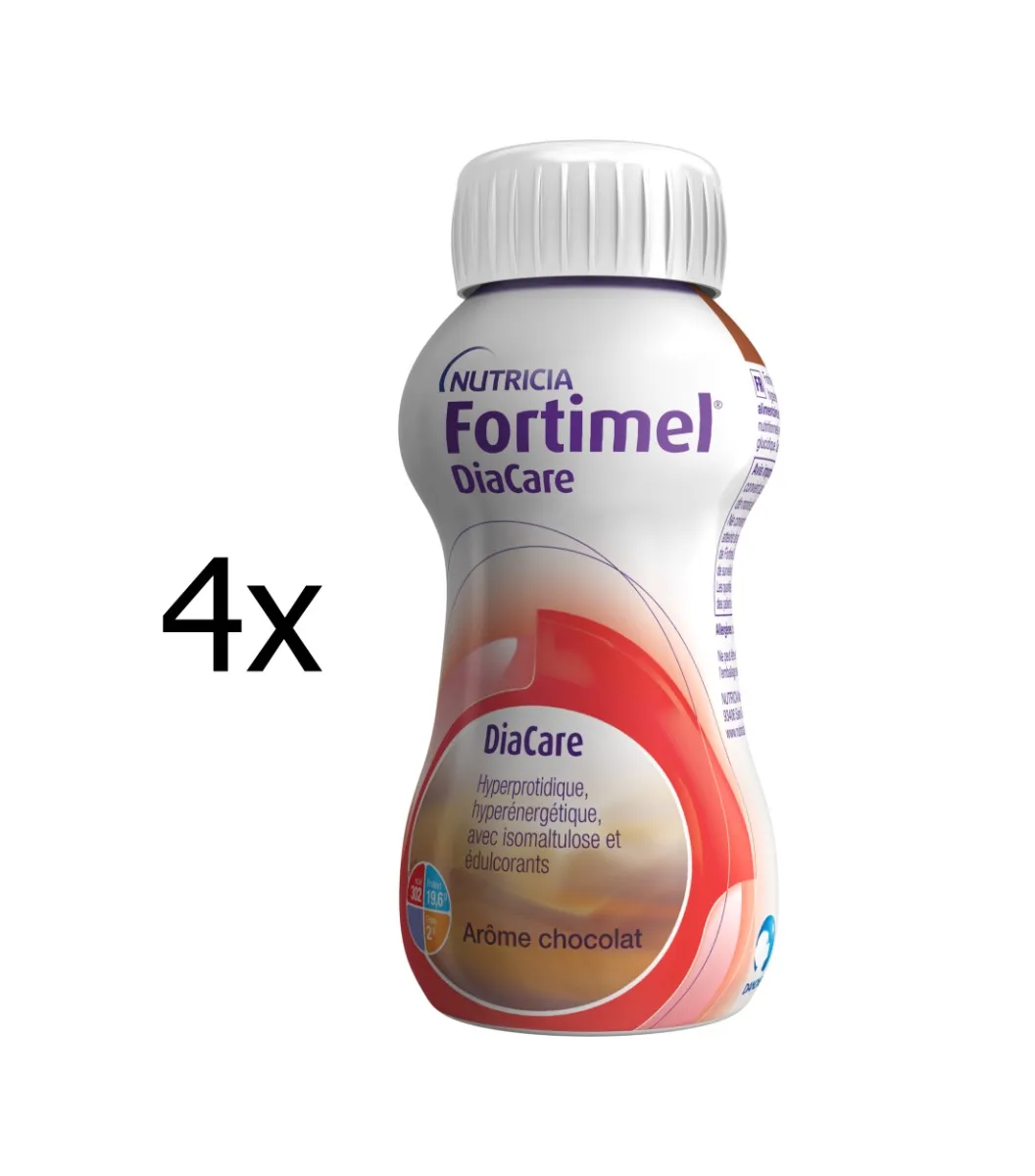 Fortimel DiaCare s příchutí čokoládovou 4x200 ml