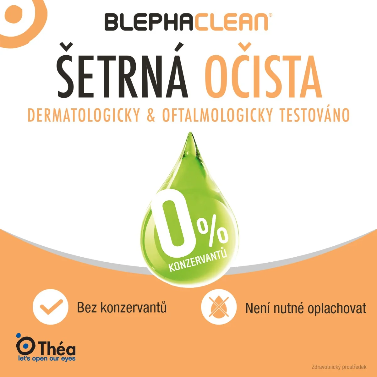 Blephaclean Hygiena očního víčka sterilní tampony 20 ks