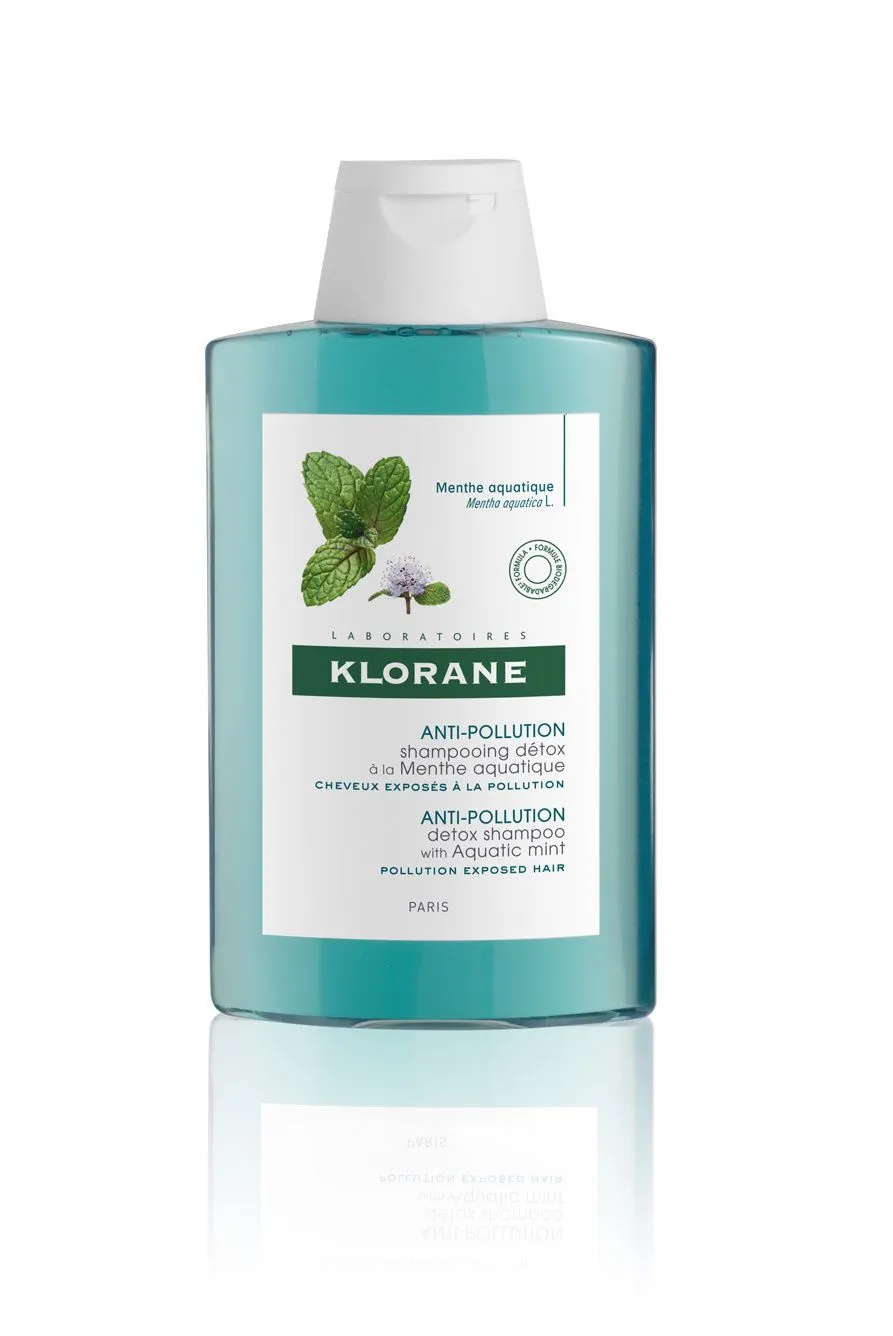 KLORANE Detoxikační šampon s mátou vodní pro vlasy vystavené znečištěnému ovzduší 200 ml