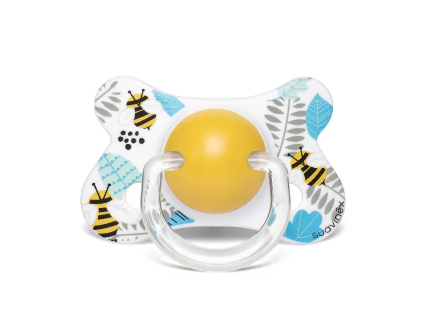 Suavinex Fusion Šidítko latex 4-18m 1 ks žlutá včela
