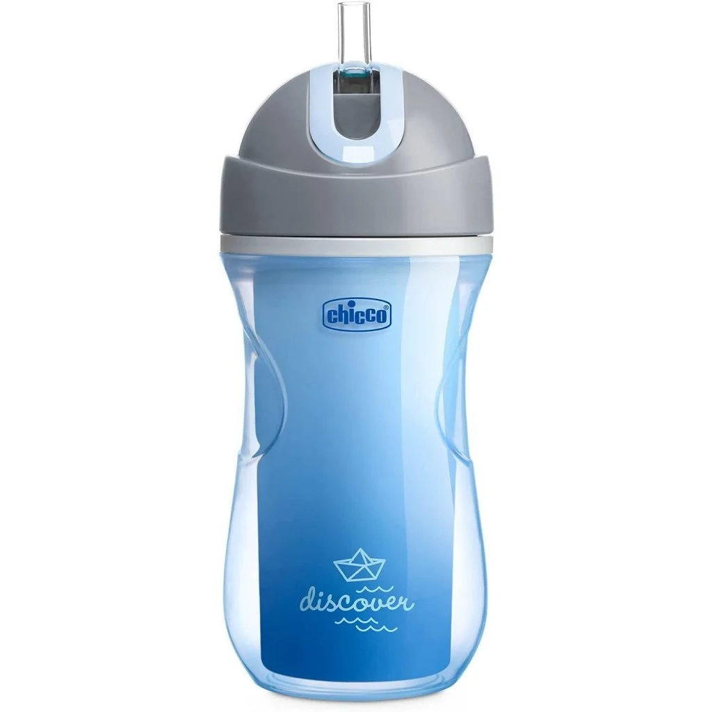 Chicco Hrneček Sport termo s brčkem 266 ml modrý 14m+