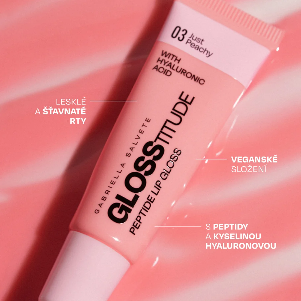 Gabriella Salvete Glosstitude Lipgloss 03 Just Peachy lesk na rty 10 ml