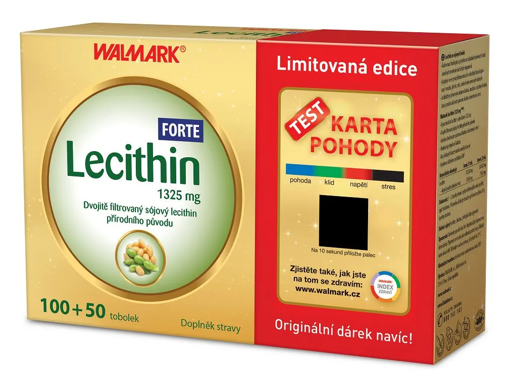 Walmark Lecithin Forte 1325 mg 100+50 tobolek + dárek