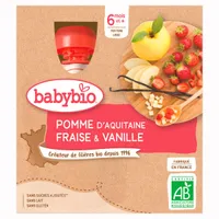 Babybio Jablko, jahoda a vanilka