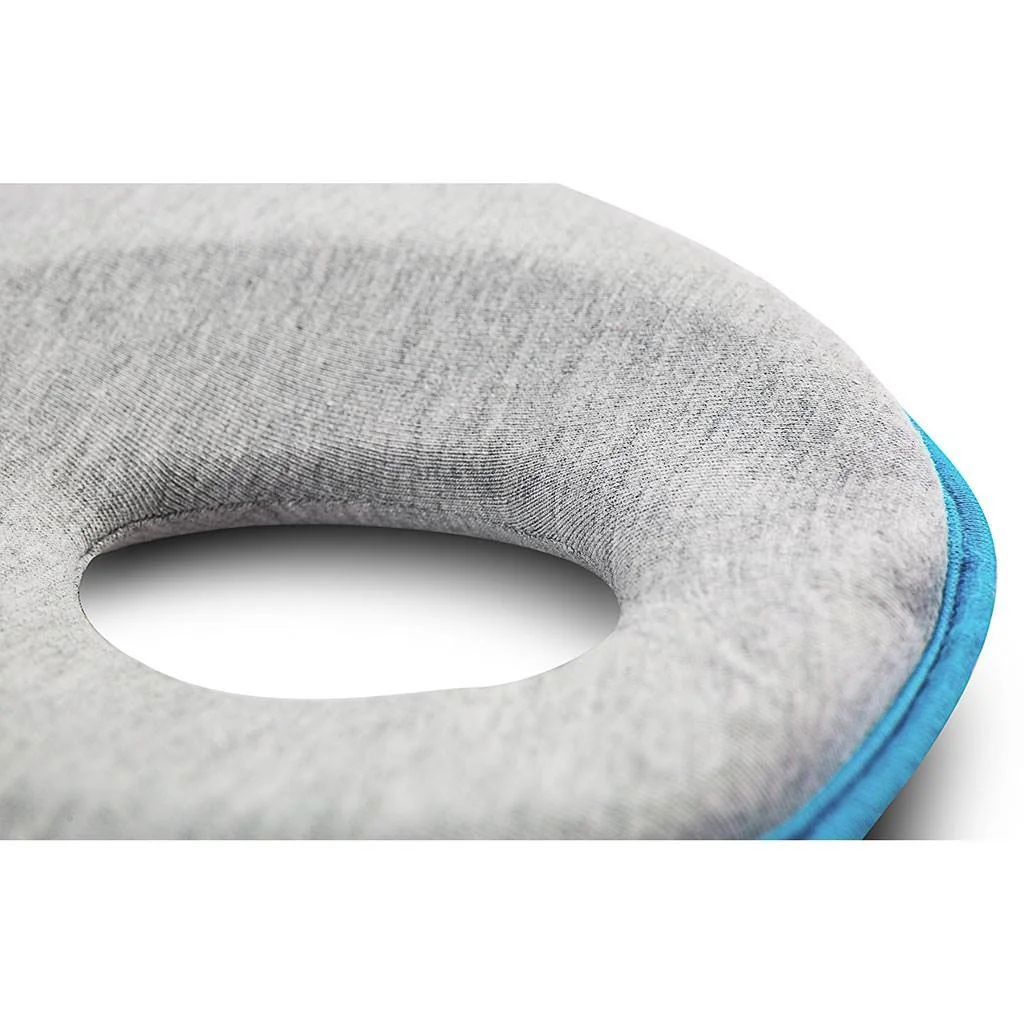 SENSILLO Ergonomický, tvarující polštářek pro miminko - šedý, tyrkys