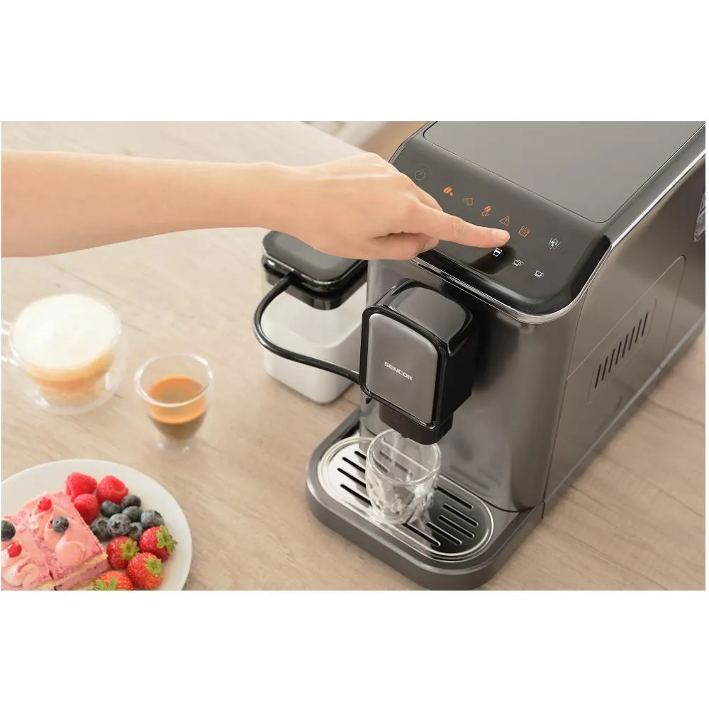 SENCOR SES 8000BK Espresso automatický kávovar černý/stříbrný