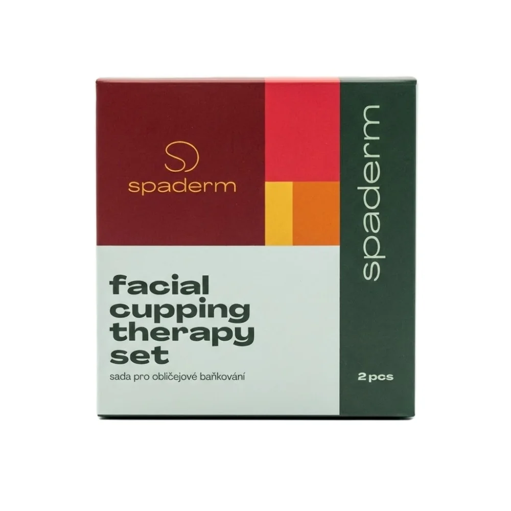 Spaderm Facial Cupping Therapy Set sada skleněných baněk na obličej 2 ks