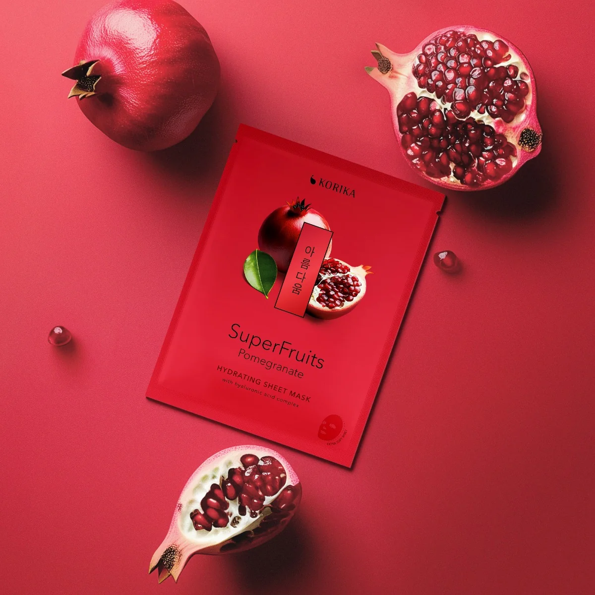 KORIKA SuperFruits Granátové jablko hydratační sheet maska 25 g