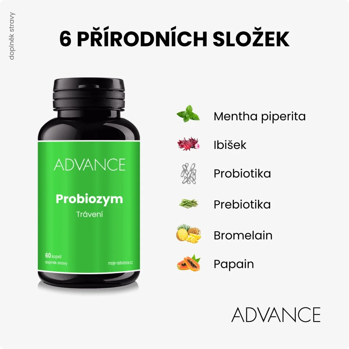 ADVANCE Probiozym trávení 60 kapslí
