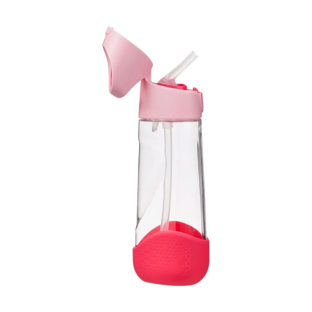 B.BOX Lahev na pití s brčkem 600 ml - flamingo fizz