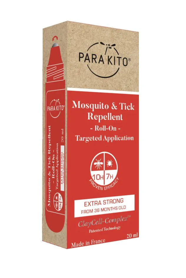 PARAKITO Roll-on pro EXTRA silnou ochranu proti komárům a klíšťatům 20 ml