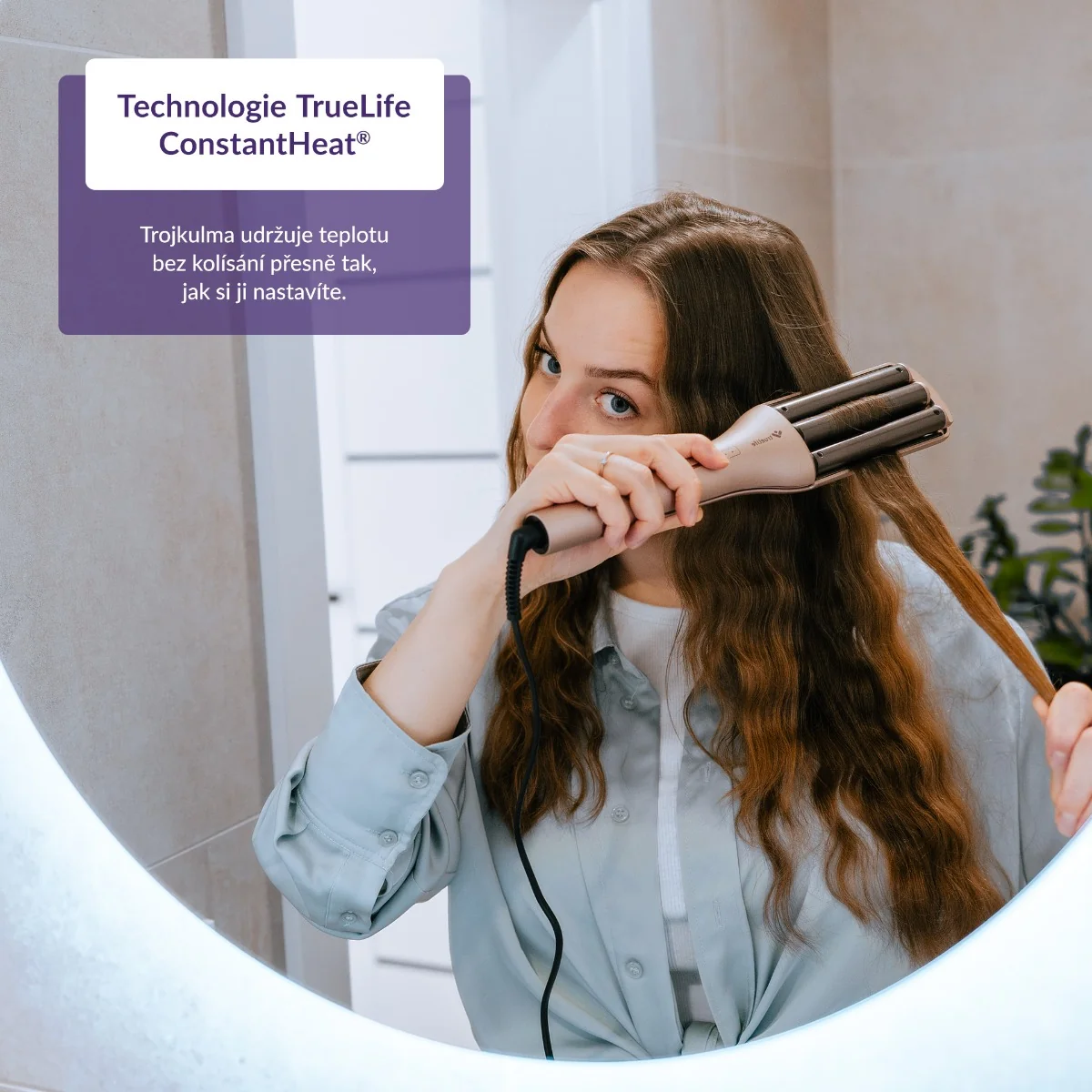 Truelife HairWaver W6 trojitá kulma na vlasy