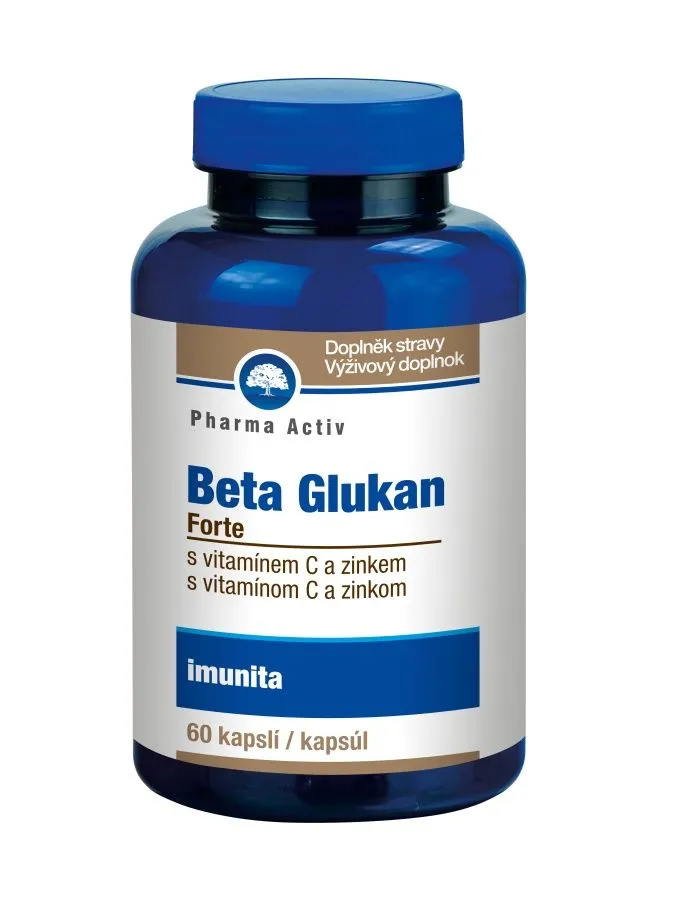 Pharma Activ Beta Glukan Forte vitamín C a zinek 60 kapslí