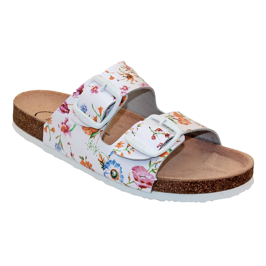 SANTÉ Dámský pantofel D/21N/FLORA BÍLÁ v.42