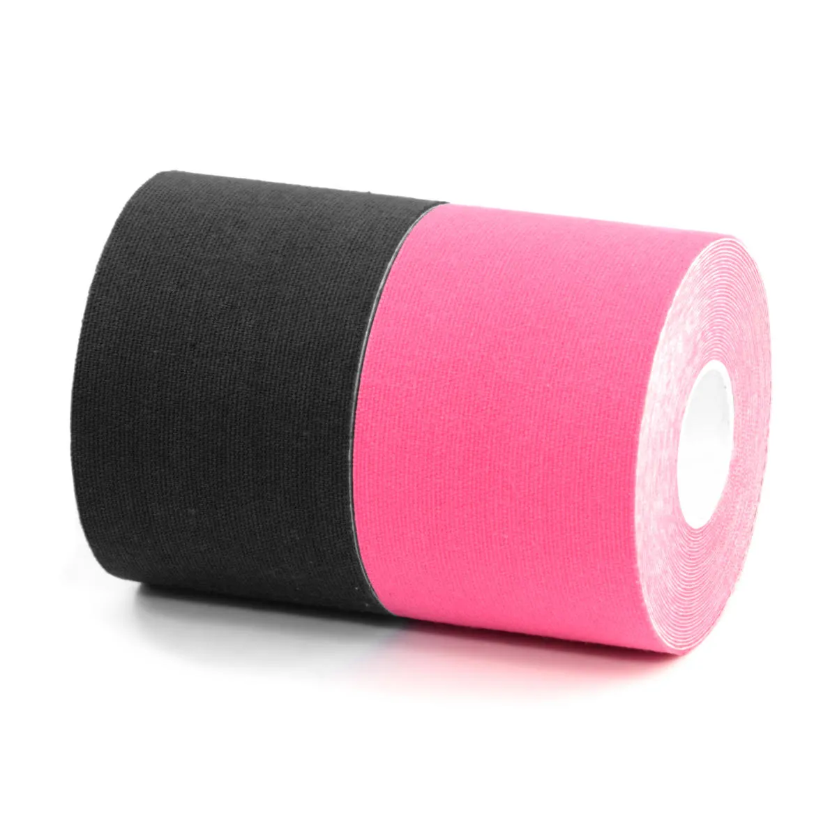 BronVit Sport Kinesio Tape set 5 cm x 6 m tejpovací páska 2 ks černá + růžová
