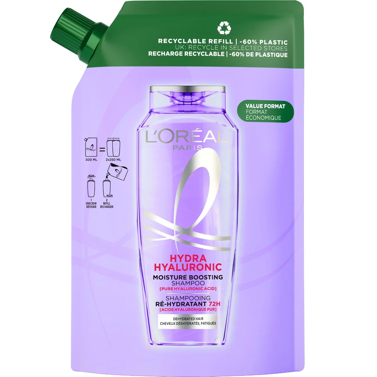 Loréal Paris Elseve Hyaluron Plump náhradní náplň do šamponu 500 ml