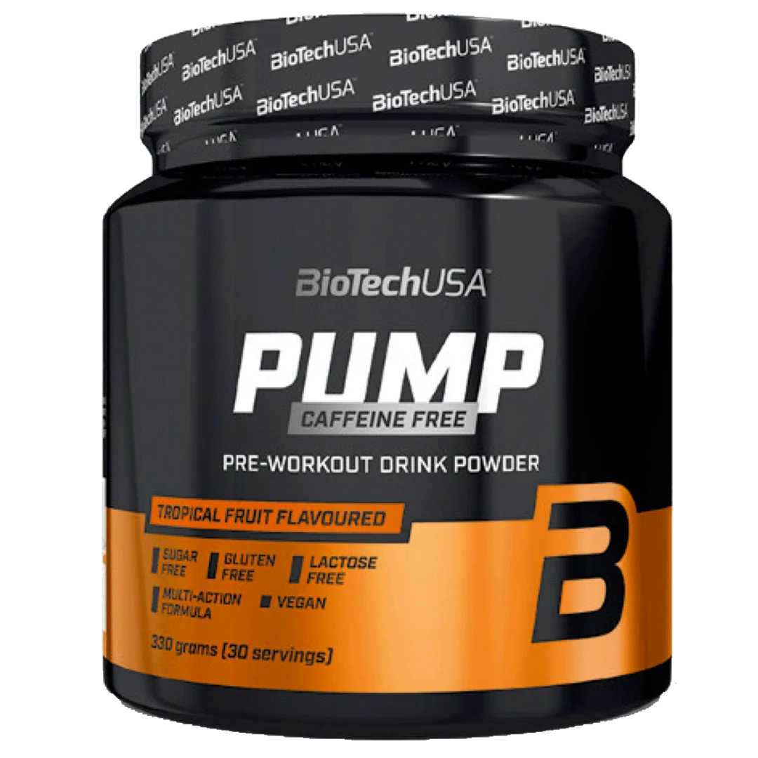 BioTech USA Pump Caffeine Free 330g - citrónový čaj