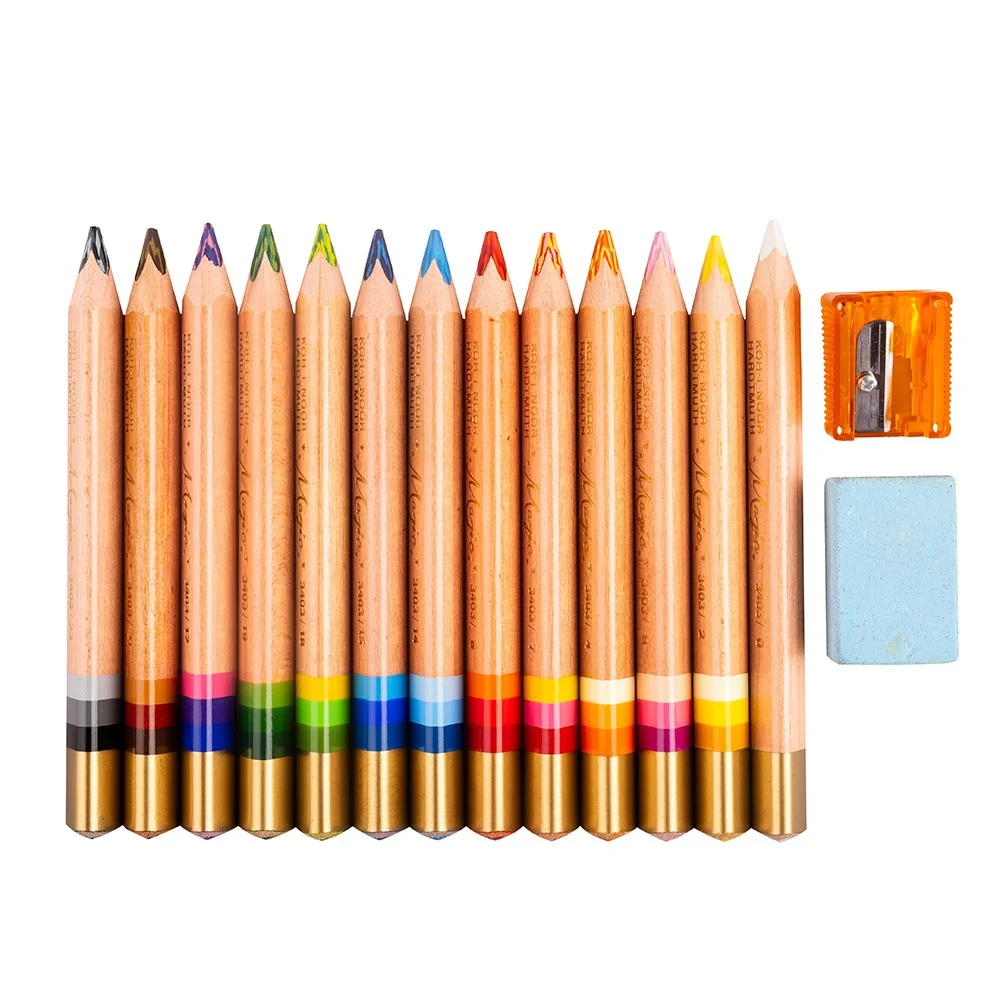 KOH-I-NOOR MAGIC 3404/N15  - trojhranné pastelky TR 11 - 12+1 ks