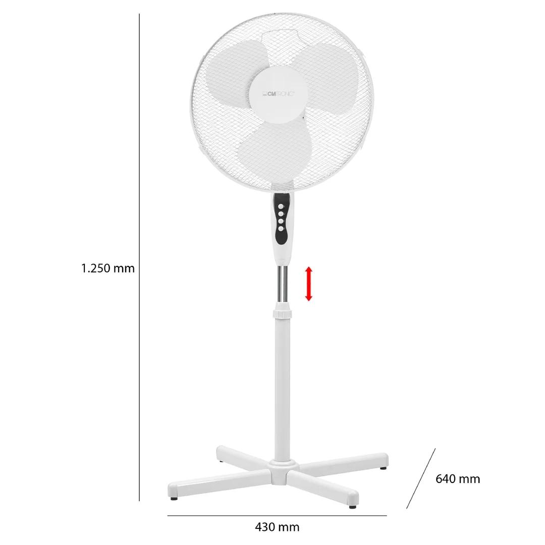 CLATRONIC VL 3603 S WH ventilátor 40cm stojanový