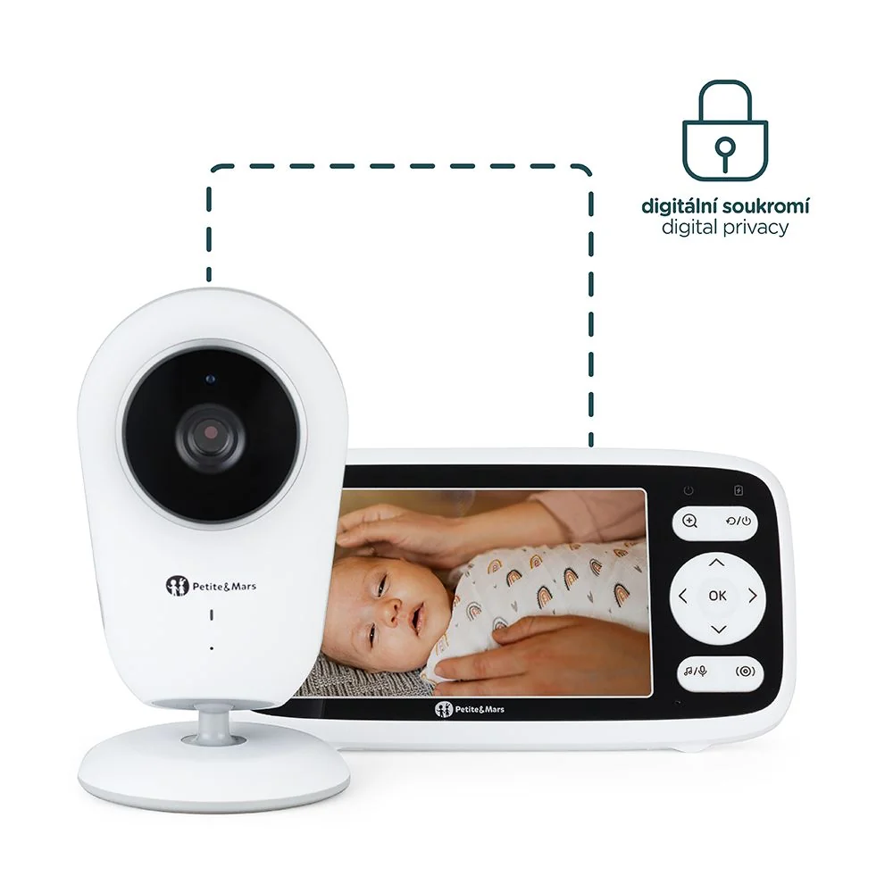 Petite&Mars Dětská digitální chůvička NANO 4.0
