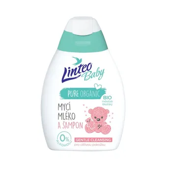 Linteo Baby Dětské mycí mléko a šampon s BIO měsíčkem lékařským 250 ml