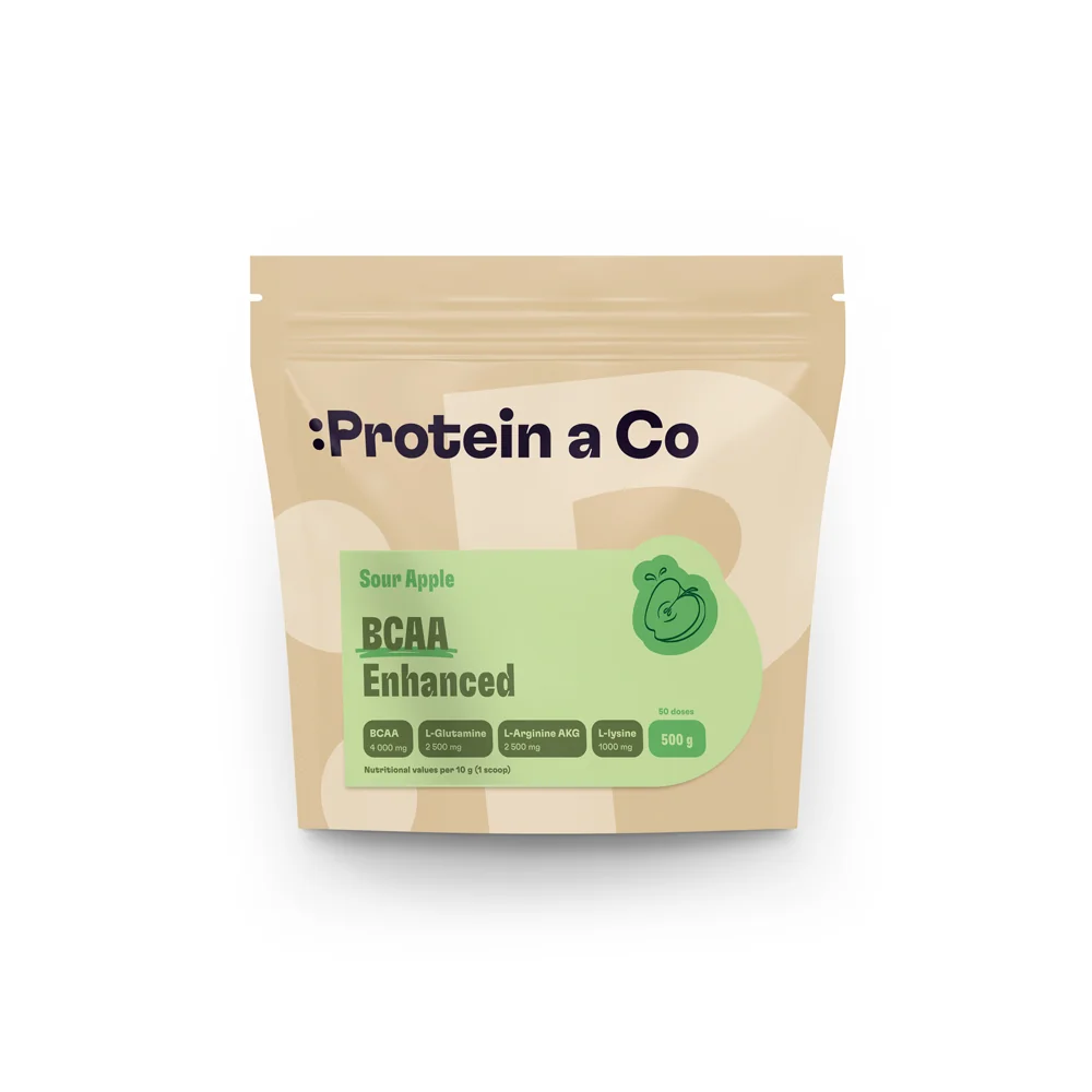 Protein a Co BCAA ENHANCED – komplex aminokyselin 500 g, Sour apple