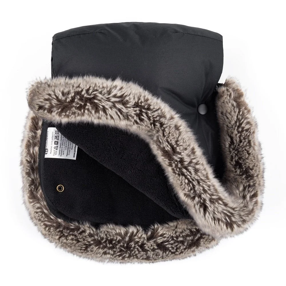 Petite&Mars Rukávník / rukavice Furry Forever Black
