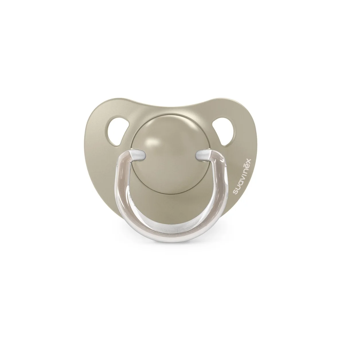 Suavinex Dudlík anatomický silikonový WILD 6-18m 2 ks krémový