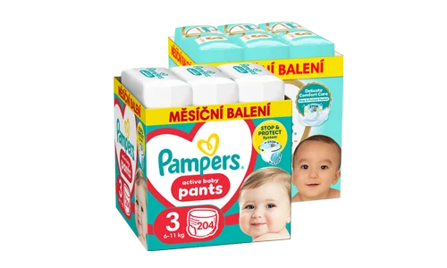 Pampers měsíční balení Pampers měsíční balení