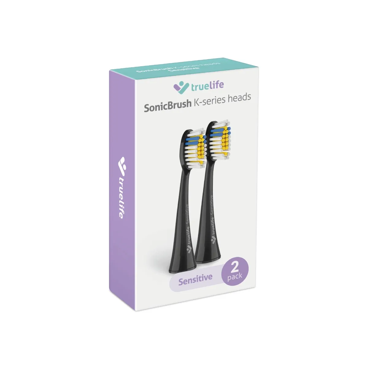 Truelife SonicBrush K-series Heads Sensitive Black náhradní hlavice 2 ks