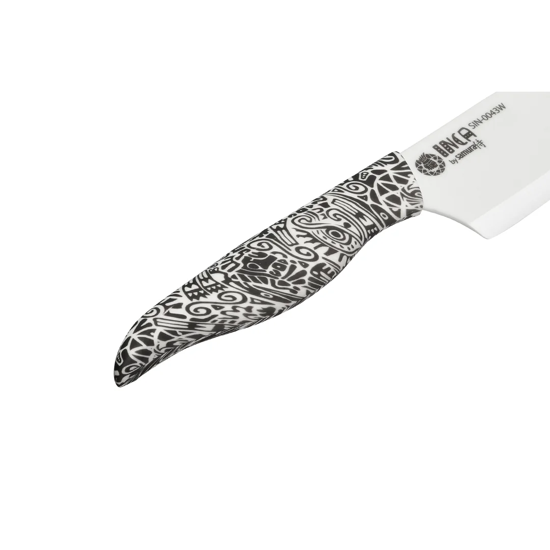 Samura INCA Nakiri keramický nůž 16,5 cm s čepelí z bílé zirkonie (SIN-0043W)