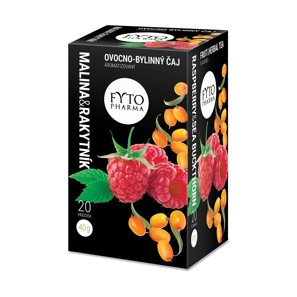 Fytopharma Ovocno-bylinný čaj malina & rakytník 20x2 g