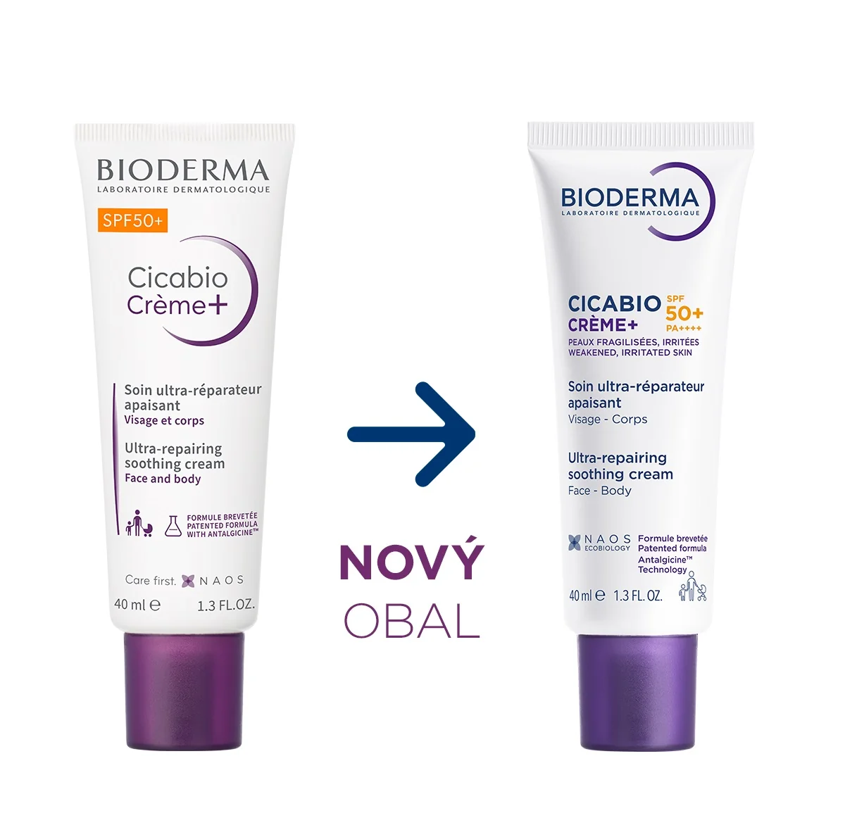 BIODERMA Cicabio Krém+ SPF50+ 40 ml