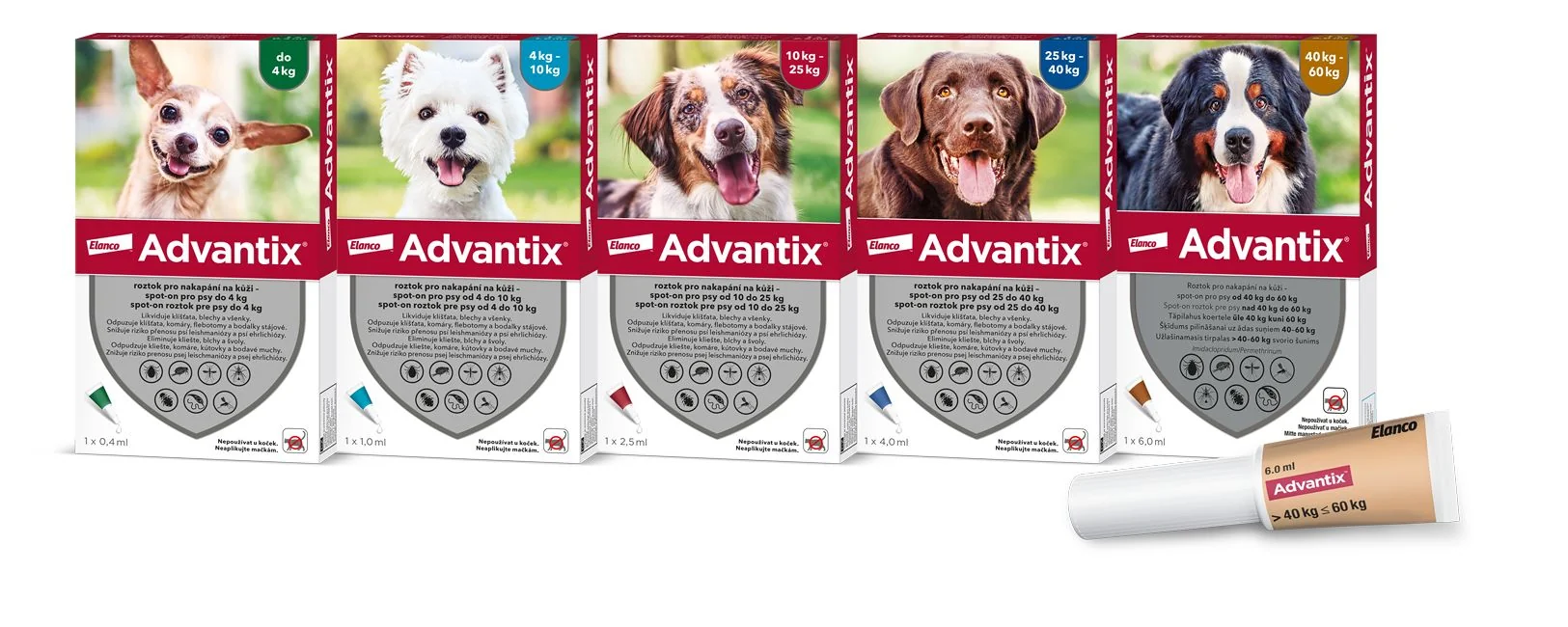 Advantix pro psy od 4 do 10 kg spot-on 1x1 ml