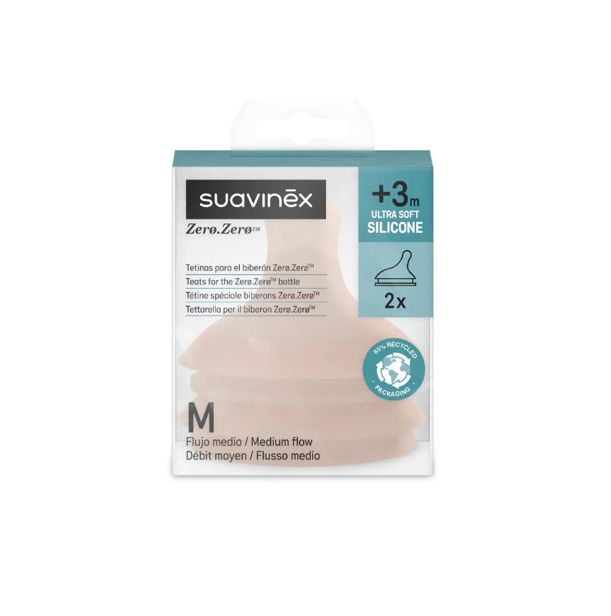 Suavinex Zero Zero Savička Medium M 2 ks