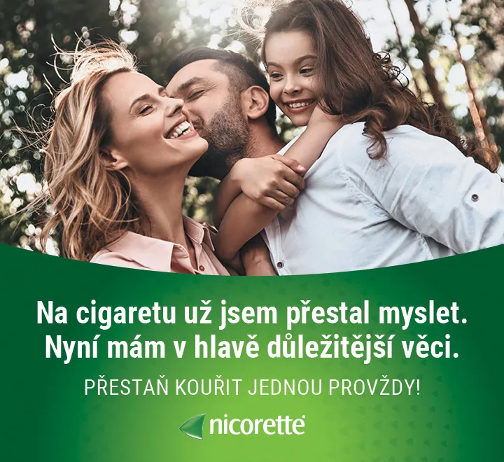 Nicorette - přestaň kouřit jednou provždy! Na cigaretu už jsem přestal myslet.