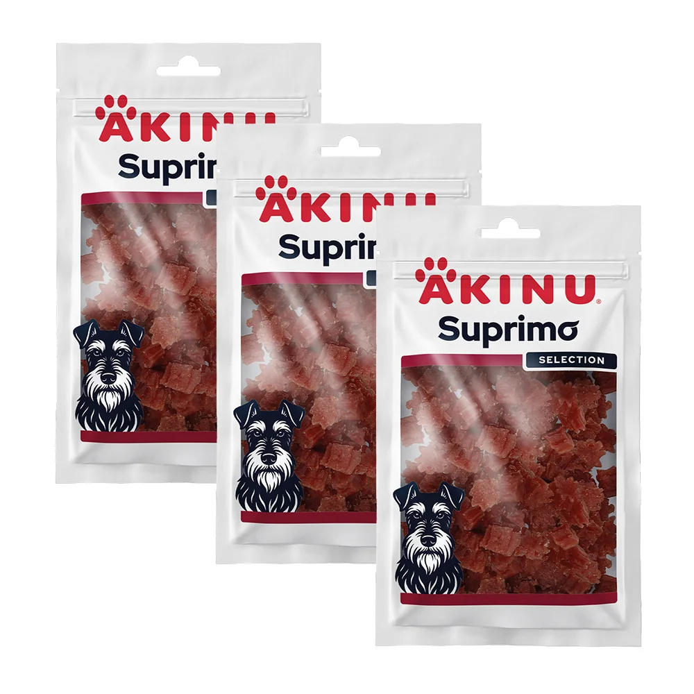 Akinu SUPRIMO SELECTION Kachní maso pamlsek pro psy 75 g MTP 3 ks