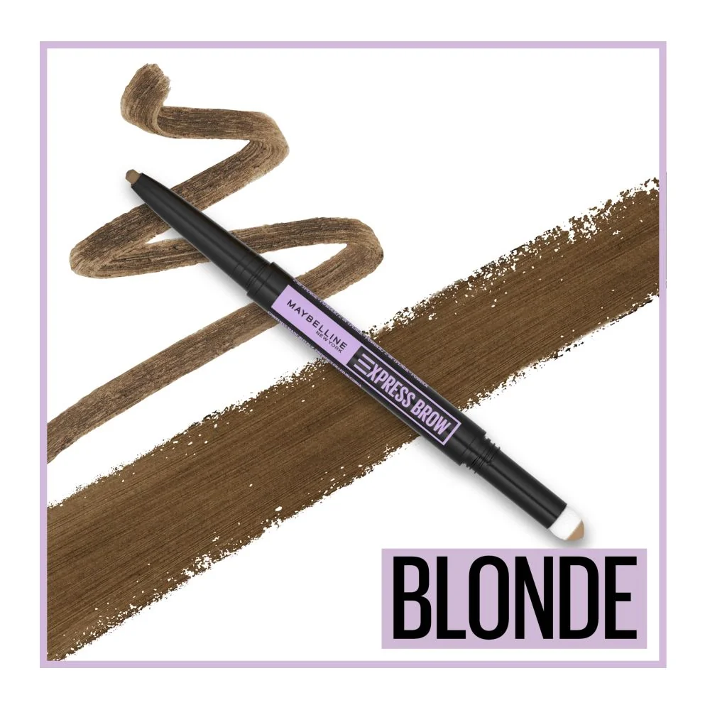 Maybelline Express Brow Satin Duo odstín 01 Dark Blonde tužka a pudr na obočí 9 g