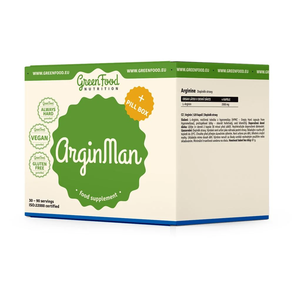 GreenFood Nutrition Box ArginMan + Pillbox