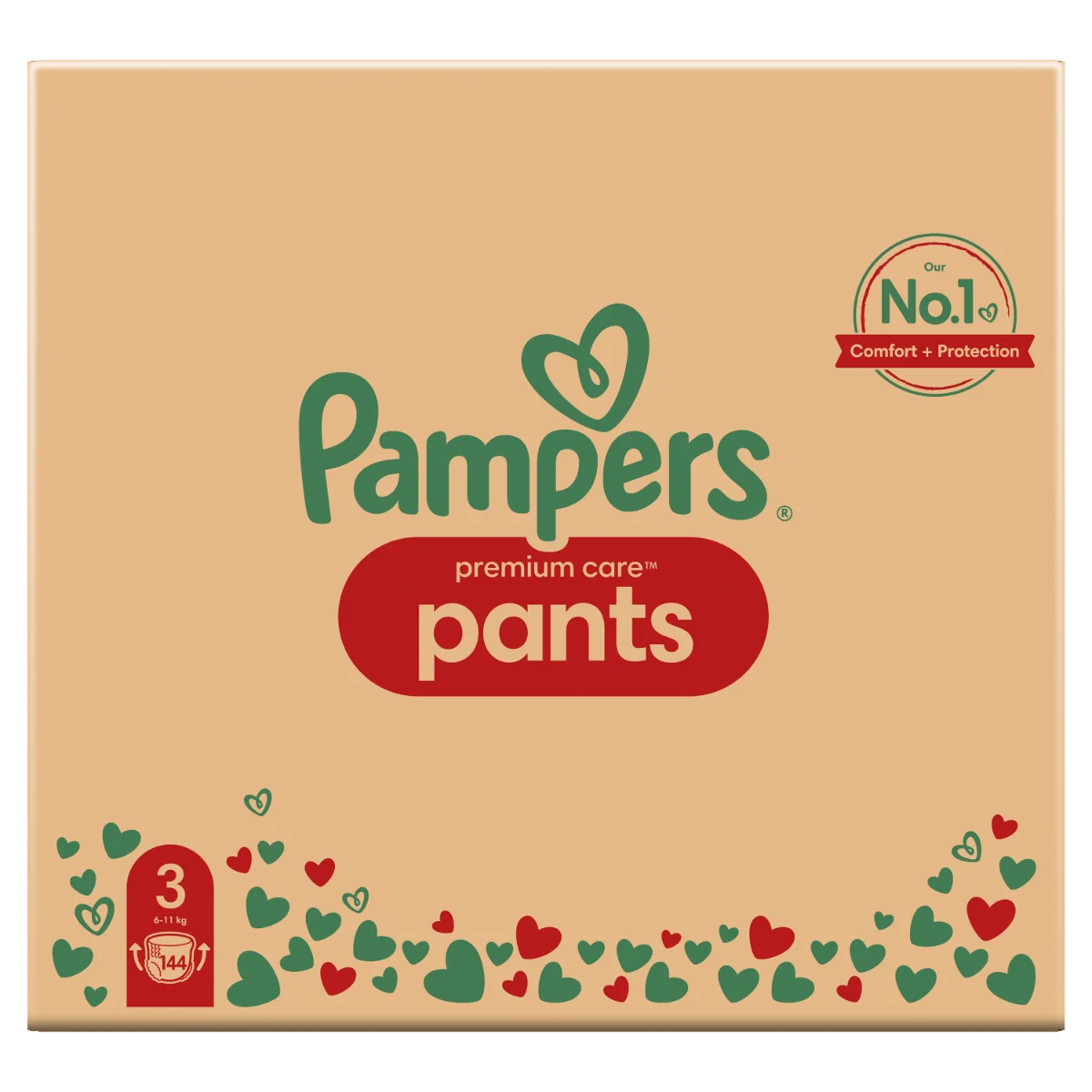 Pampers Premium Care Pants vel. 3 6–11 kg plenkové kalhotky 144 ks